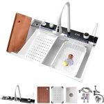 Évier de Cuisine “Multifonction’’ – Blanc Nano & Tout-en-Un – Image 2
