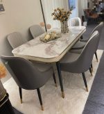 Table à Manger 6 Places beige