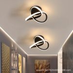 plafonnier LED design à anneaux entrelacés. – Image 2