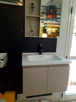 ensemble meuble lavabo suspendu avec armoire miroir – Image 2