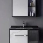 ensemble meuble lavabo suspendu avec armoire miroir