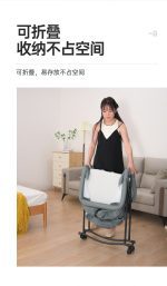Berceau Pliable Bébé avec Moustiquaire & Matelas – Image 8