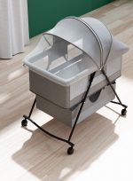 Berceau Pliable Bébé avec Moustiquaire & Matelas – Image 6